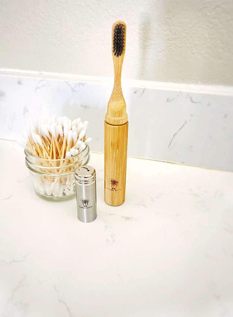 M.E. Mother Bamboo All-In-One Travel Toothbrush with Replaceable Head