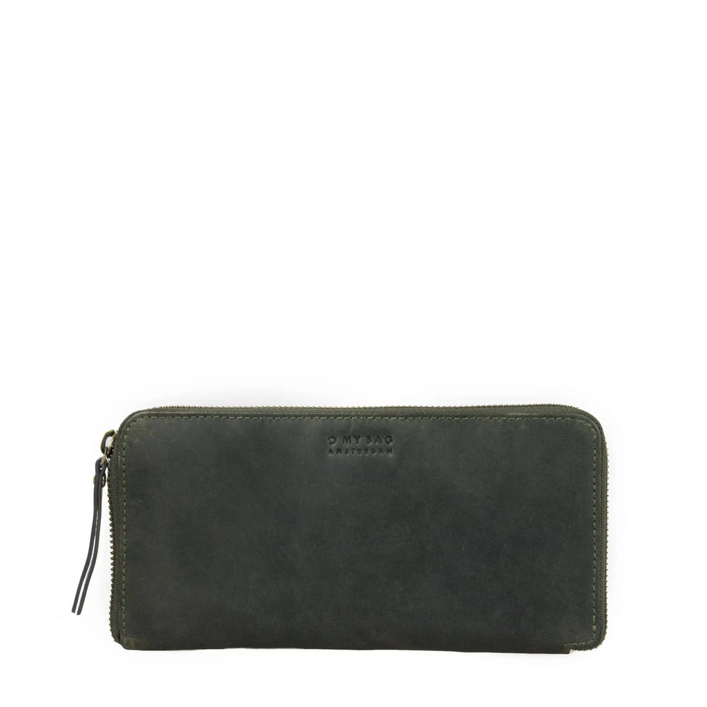 O My Bag Sonny Wallet in Green Hunter Leather