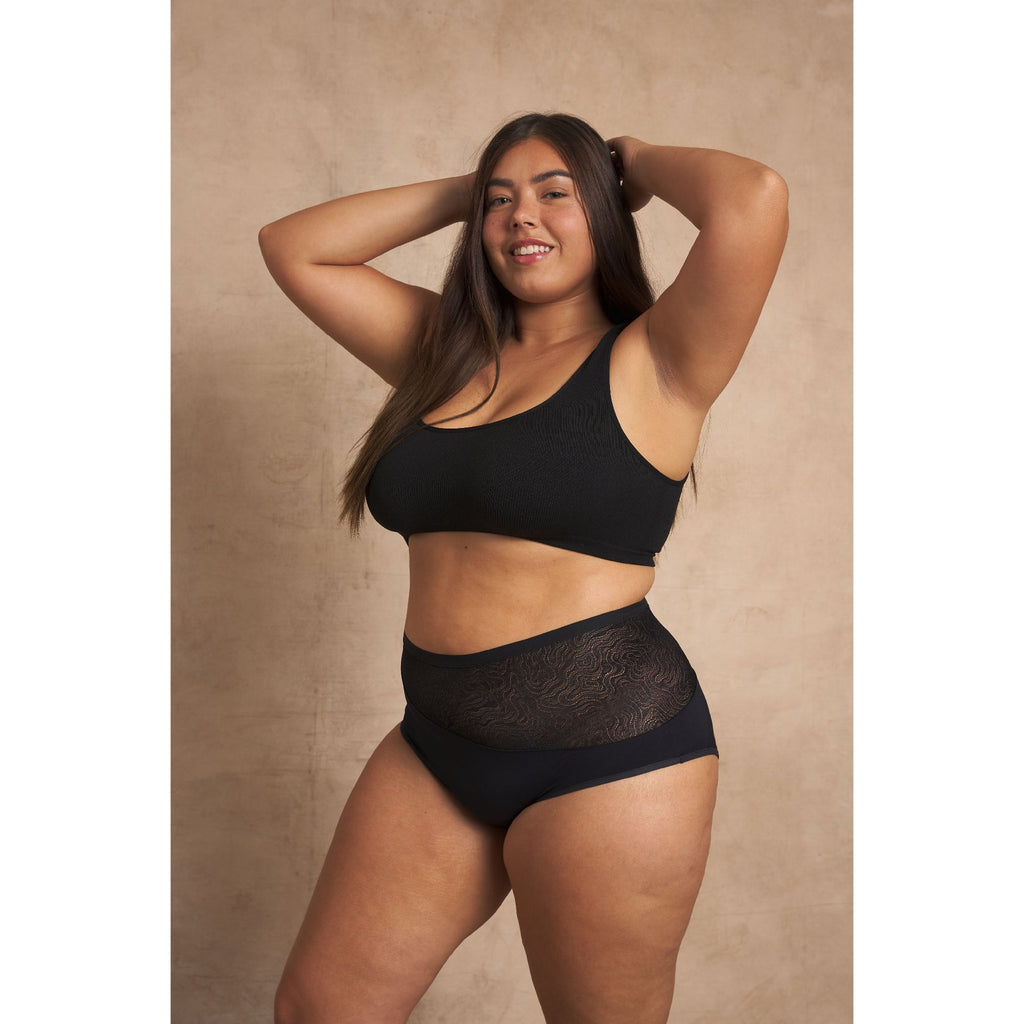 Period. By The Period Company The High Waisted Leak-Proof Period Underwear  for Women, S Black : : Health & Personal Care