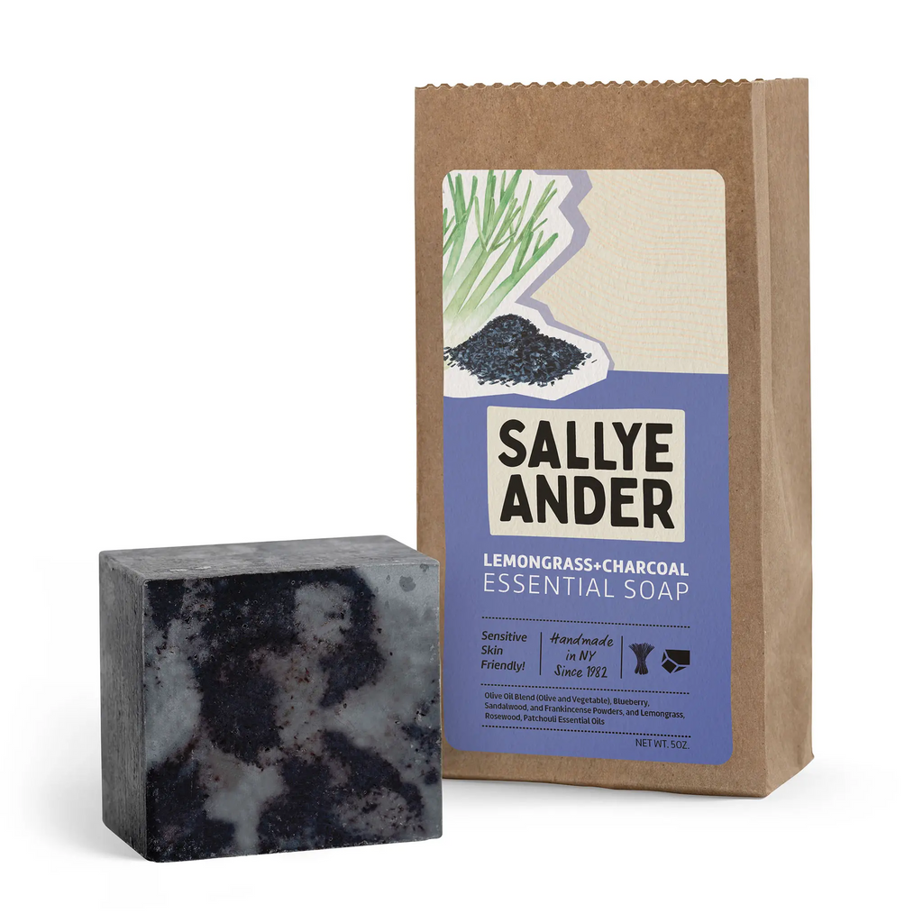 SallyeAnder Lemongrass and Charcoal Essential Soap