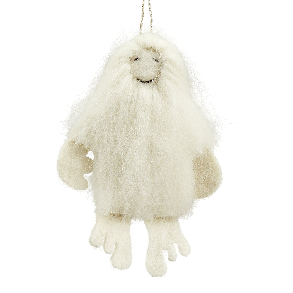 Ten Thousand Villages Handcrafted Wool Felt Yeti Ornament