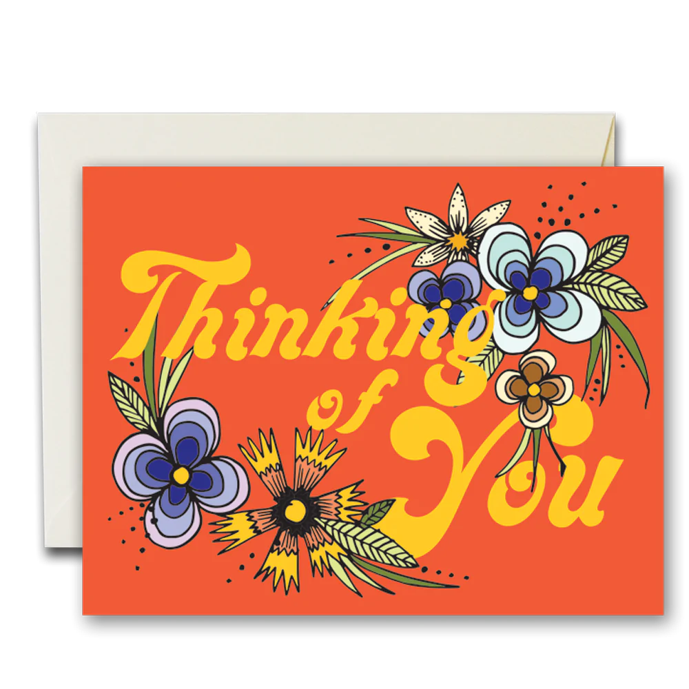 The Rainbow Vision Greeting Card - Thinking of You Florals