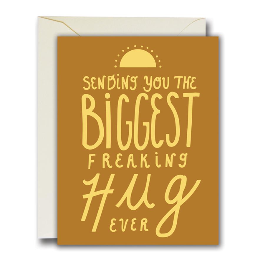 The Rainbow Vision Biggest Hug Sympathy Greeting Card