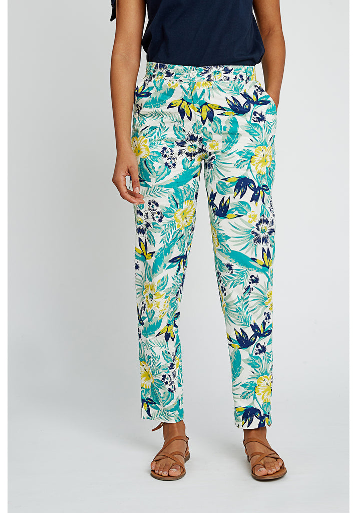 Organic Cotton Candice Tropical Trousers - People Tree