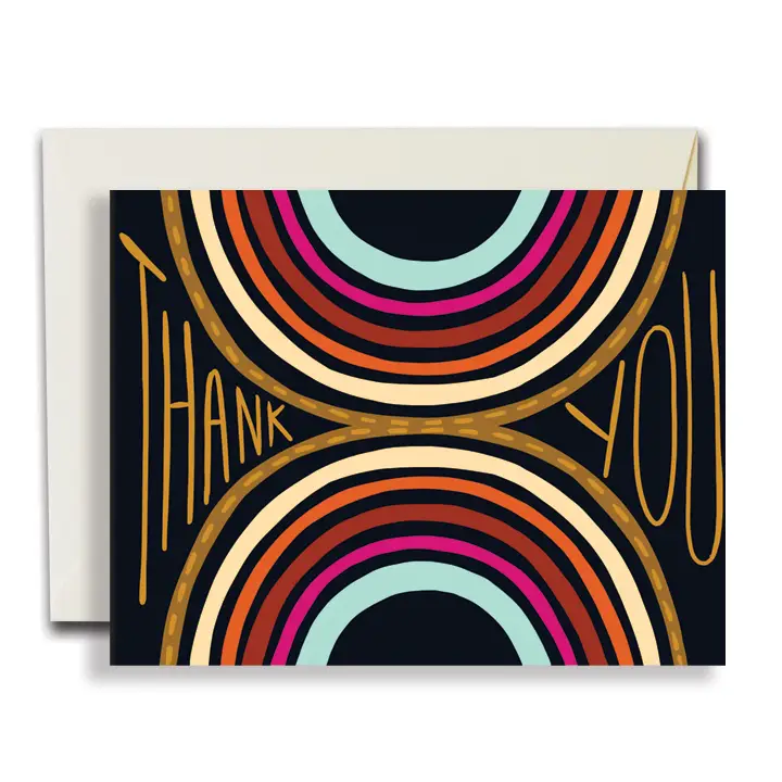 The Rainbow Vision Greeting Card - Thank You Arches