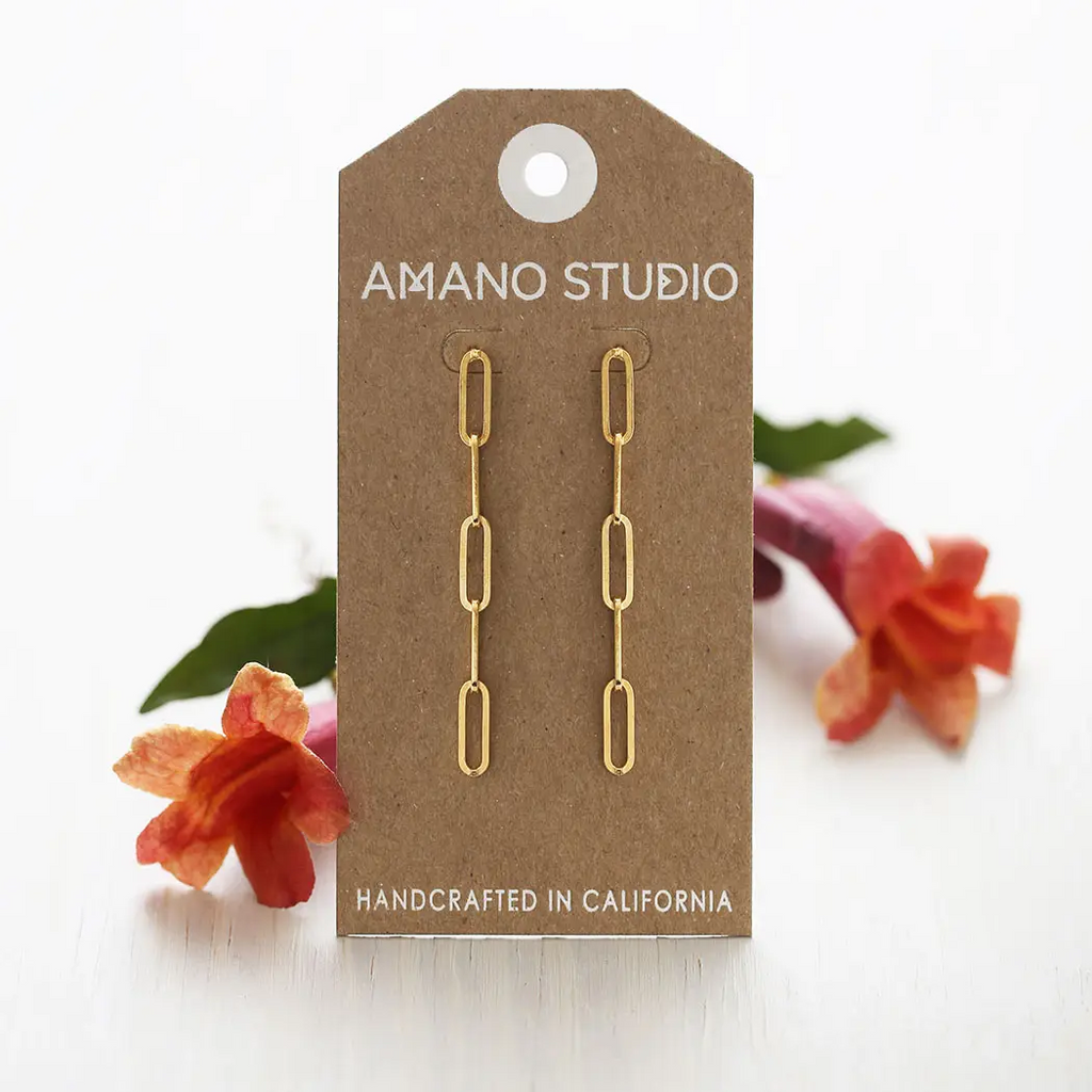 Amano Studio Paperclip Chain Earrings