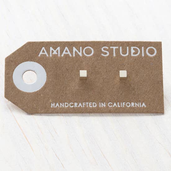 Amano Studio Tiny Cube Stud Earrings