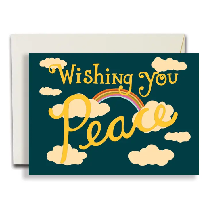 The Rainbow Vision Greeting Card - Wishing You Peace