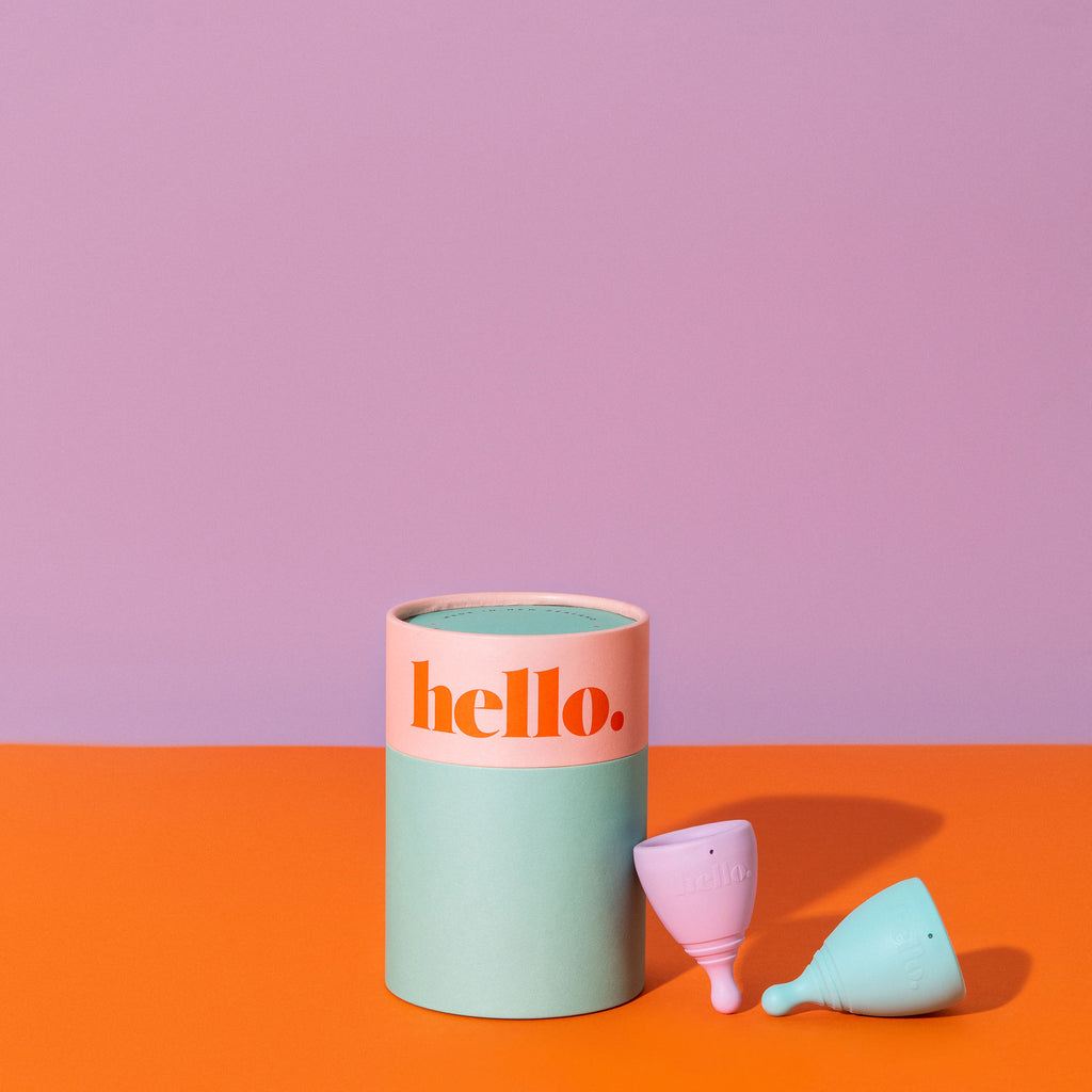 The Hello Cup Menstrual Cup Double Box - XS & S/M