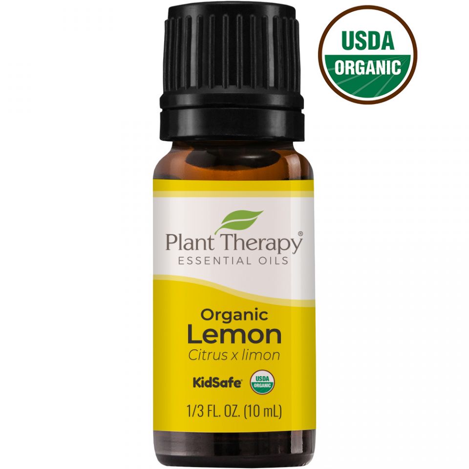 Plant Therapy Aromatherapy Organic Lemon Essential Oil